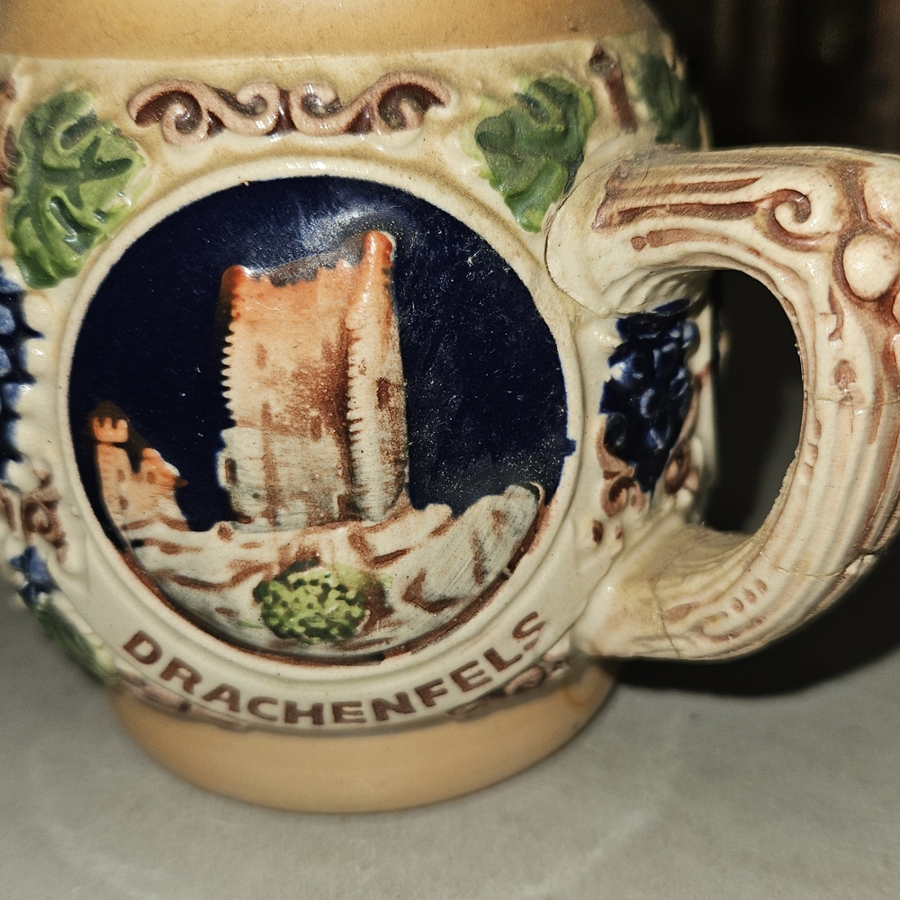 Drachenfels Decorative Ceramic Stein - Multicolor